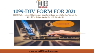 1099 Dividend Form | 1099 DIV 2020 | E File 1099 DIV | 1099 E File