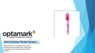 Buy Custom hand Sanitizer pocket sprayer - Optamark