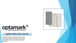 Buy Custom appeel medio slim journal - Optamark