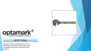 Buy Custom arctic scoop - Optamark