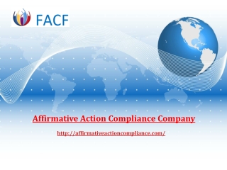 Affirmative Action Compliance Company - Affirmative action plan- FACF