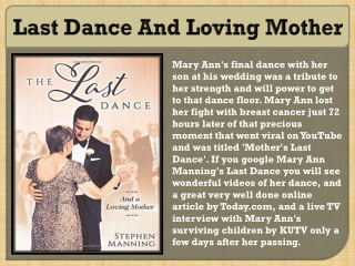 Last Dance And Loving Mother