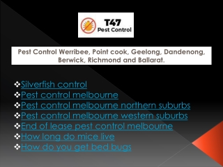 Pest control melbourne western suburbs