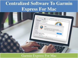 Centralized software to garmin express for mac