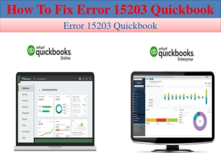 How to Fix Error 15203 Quickbook