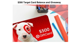 $300 Target Card Balance and Giveaway