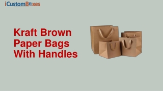 Customize Brown Paper Bags with Handles On Wholesale Rates