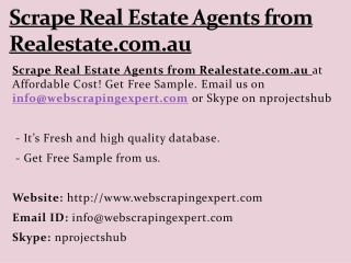 Scrape Real Estate Agents from Realestate.com.au