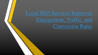 Local SEO Services Singapore Traffice and Conversion