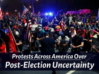 Protests across America over post-election uncertainty