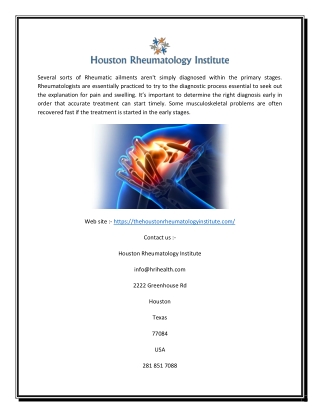 Lupus specialist in Houston | Thehoustonrheumatologyinstitute.com