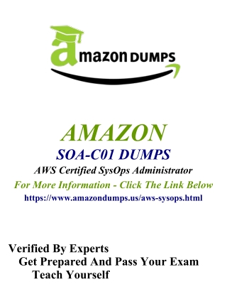 Latest SOA-C01 Dumps PDF - 100% Verified By Amazondumps.us Experts