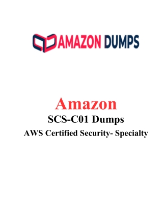 Amazon SCS-C01 Dumps Question Answers ~ Secret of Success| Amazondumps.com