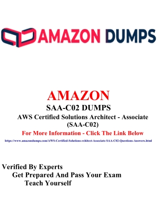 Amazon SAA-C02 Dumps – 100% Brilliant Results With Amazondumps.com