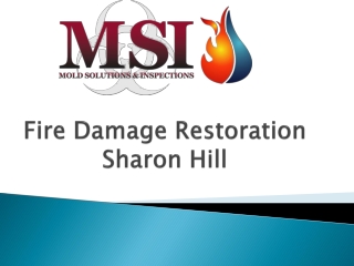 Fire Damage Restoration Sharon Hill
