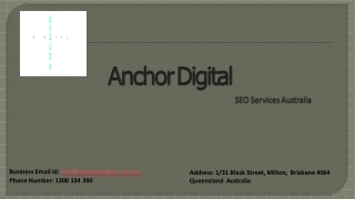 Anchor Digital - SEO Agency Sydney