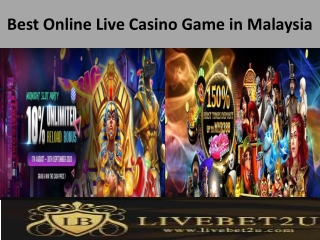 Best Online Live Casino Game in Malaysia