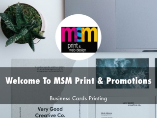 Detail Presentation About MSM Print & Promotions