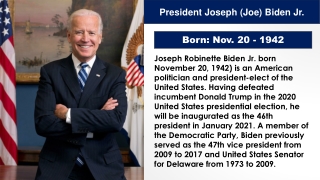 President Joe Biden Jr. (United States of America)