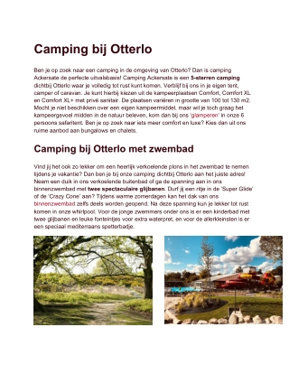 Camping Otterlo