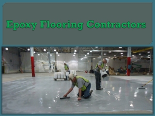 Epoxy Flooring Contractors