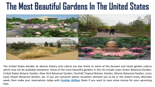 The Most Beautiful Gardens In The United States