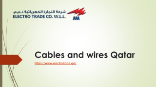 Cables and wires Qatar