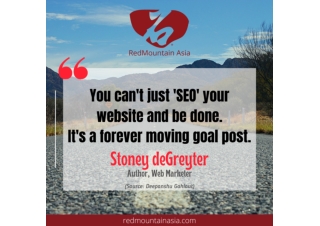 SEO Quote | RedMountain Asia