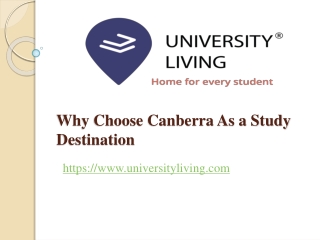 Why choose Canberra as a study destination