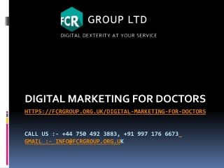 DIGITAL MARKETING FOR DOCTORS