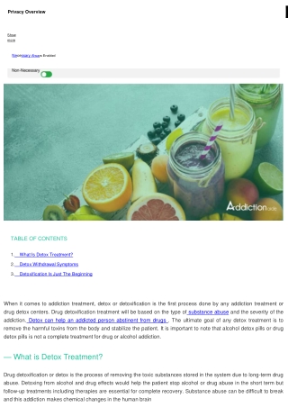 Detox Treatment