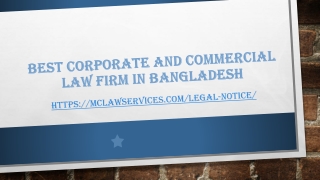 Best Corporate and Commercial Law Firm in Bangladesh