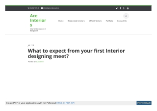 What to Expect From Your First Interior
