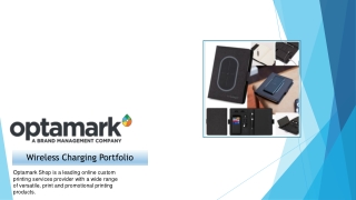 Buy Custom wireless charging portfolio - Optamark