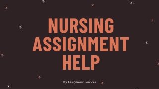 Nursing Assignment Help in UK