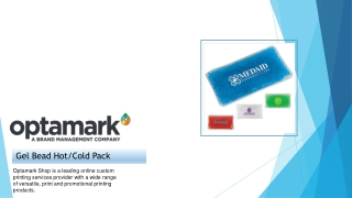 Buy Custom gel bead hot cold pack - Optamark