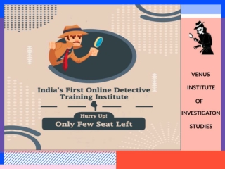 How to become a Detective in India