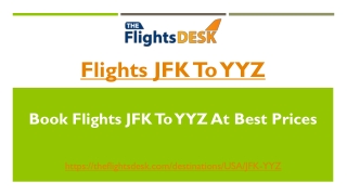 Flights JFK To YYZ