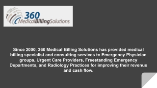 Oklahoma Emergency Physicians Billing Services - 360 Medical Billing Solutions