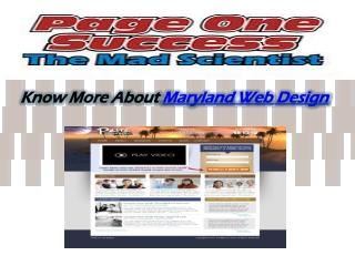 Maryland Web Design
