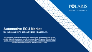 Automotive ECU Market Strategies and Forecasts, 2020 to 2026