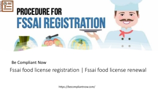 fssai food license registration | fssai food license renewal