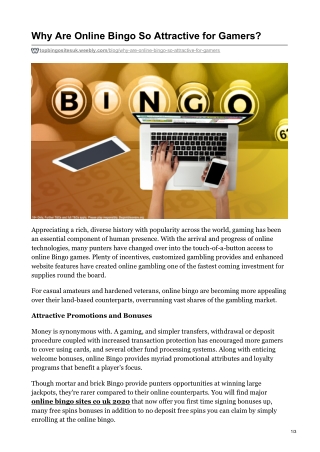 Why Are Online Bingo So Attractive for Gamers?