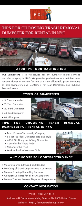 Tips for Choosing Trash Removal Dumpster for Rental in NYC