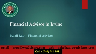 Financial Advisor in Irvine