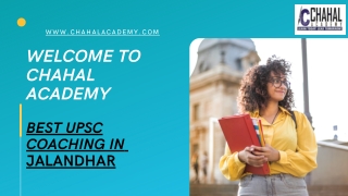 Best IAS Coaching in Jalandhar