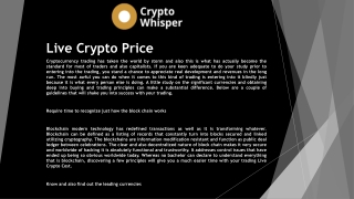 Live Crypto Price