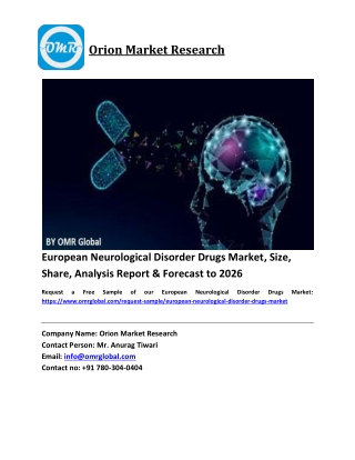 European Neurological Disorder Drugs Market Size, Industry Trends, Share and Forecast 2020-2026