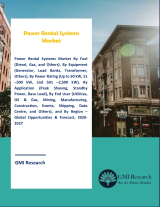 Power Rental Systems Market Forecast 2020 – 2027 – Top Key Players Analysis