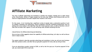 Affiliate Marketing